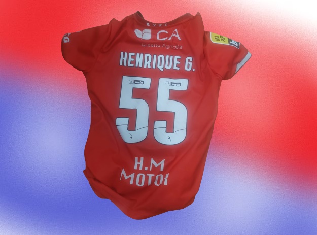 Camiseta de Henrique Gomes en la temporada 2021/22 con Gil Vicente.